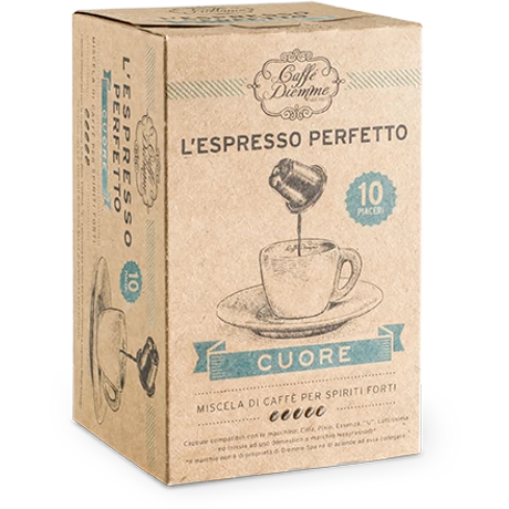 Diemme Cuore koffeinmentes Nespresso kompatibilis kapszula 10 db